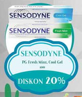 Promo Harga SENSODYNE Pasta Gigi Fresh Mint/Cool Gel 100 gr - Yogya