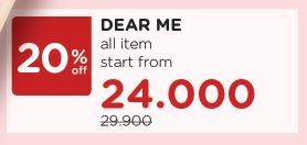 Promo Harga DEAR ME BEAUTY Produk All Variants - Watsons