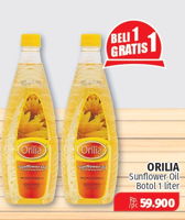 Promo Harga ORILIA Sunflower Oil 1000 ml - Lotte Grosir