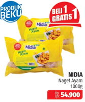 Promo Harga NIDIA Chicken Nugget 1 kg - Lotte Grosir