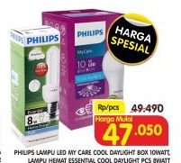 Promo Harga PHILIPS LED Daylight/ Mycare - Superindo