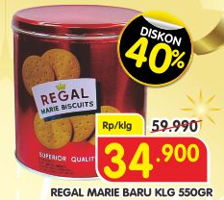 Promo Harga REGAL Marie 550 gr - Superindo
