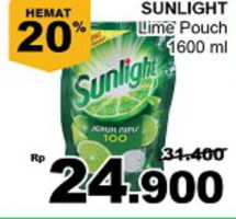 Promo Harga SUNLIGHT Pencuci Piring Jeruk Nipis 100 1600 ml - Giant