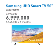 Promo Harga SAMSUNG UA50TU8000 | UHD Smart TV 50" - Electronic City