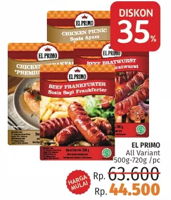 Promo Harga EL PRIMO Sosis All Variants 500 gr - LotteMart
