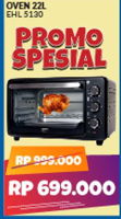 Promo Harga TURBO EHL 5130 | Oven Toaster 22 Ltr - Courts