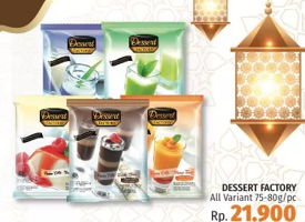 Promo Harga DESSERT FACTORY Panna Cotta All Variants 75 gr - LotteMart