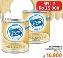 Promo Harga FRISIAN FLAG Susu Kental Manis Gold 370 gr - LotteMart