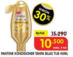 Promo Harga PANTENE Perfect ON Conditioner Tanpa Bilas 40 ml - Superindo