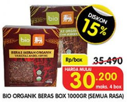 Promo Harga BIO ORGANIK Beras All Variants 1000 gr - Superindo
