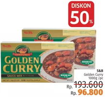 Promo Harga S&B Golden Curry Medium Hot 1000 gr - LotteMart