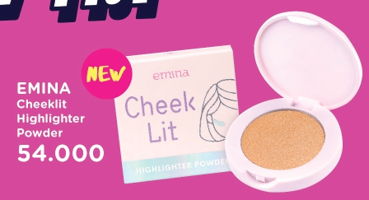 Promo Harga EMINA Cheek Lit Highlighter Powder - Watsons
