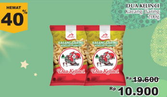 Promo Harga DUA KELINCI Kacang Garing - Giant